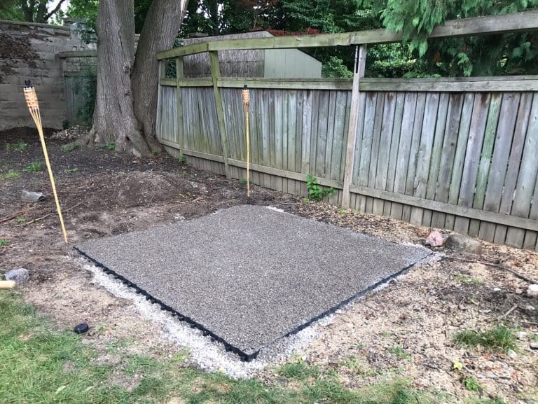 Permeable Hot Tub Pad Case Study Ecoraster North America