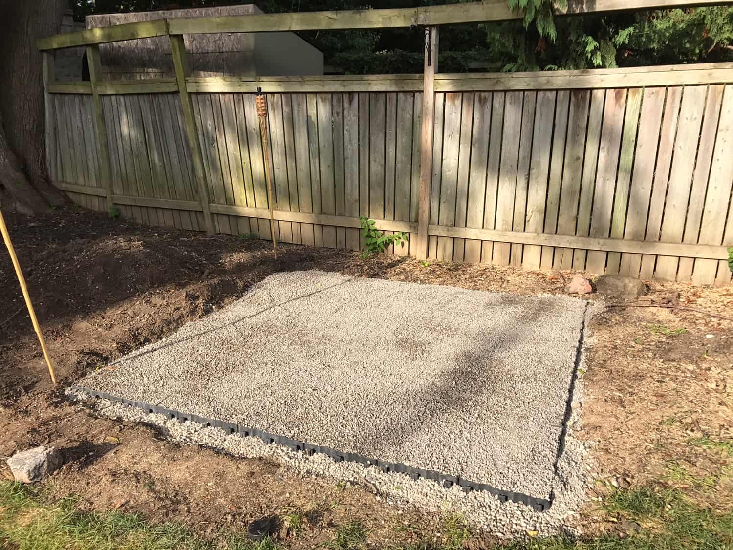 Ecoraster Residential Hot Tub Pad Case Study